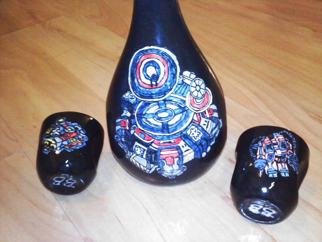 Hand-painted StarCraft-inspired ceramic piece