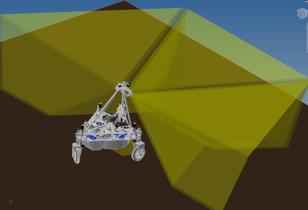 System diagram of the robot's sensors and subsystems